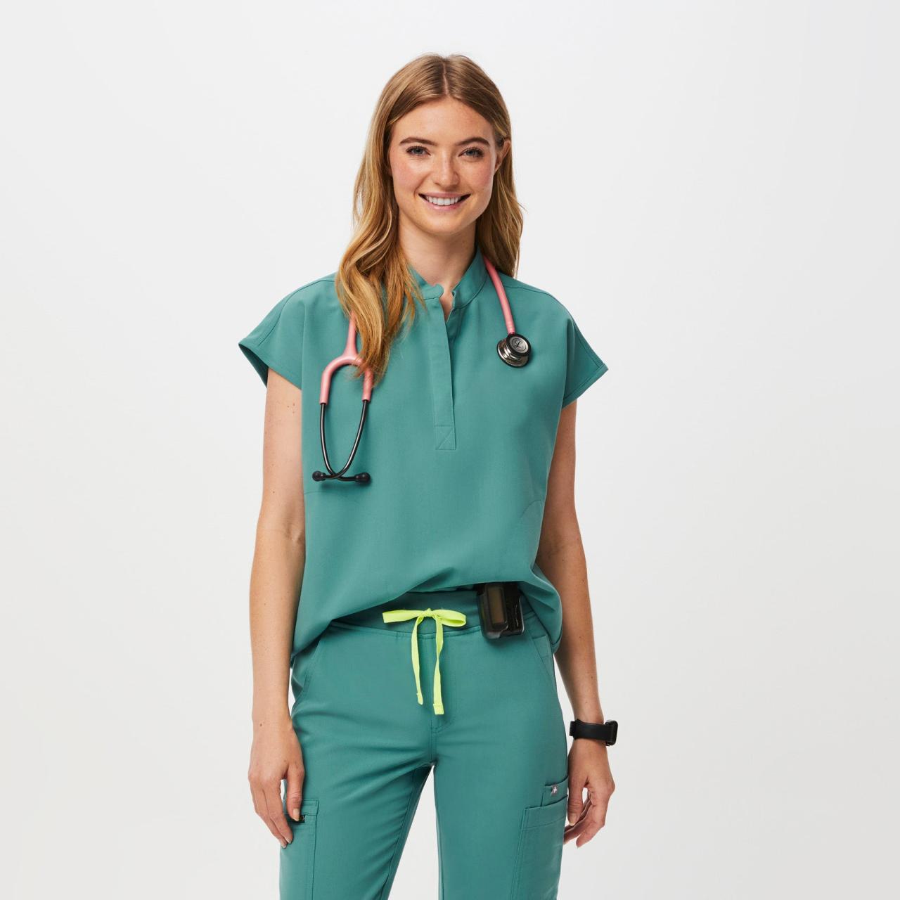 Women's Rafaela Oversized Scrub Top™ - Cactus · FIGS Top-Rated Wardrobes for Organizing Your Closet